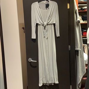 Lauren Vidal dress and cardigan shrug NWT XS gray